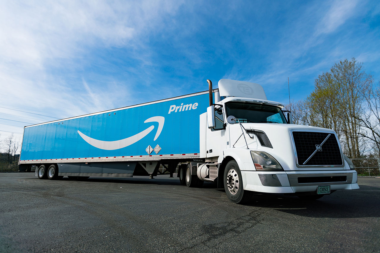 משאית Amazon Prime