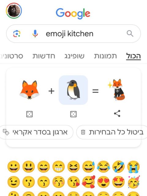 ה-Emoji Kitchen החדש